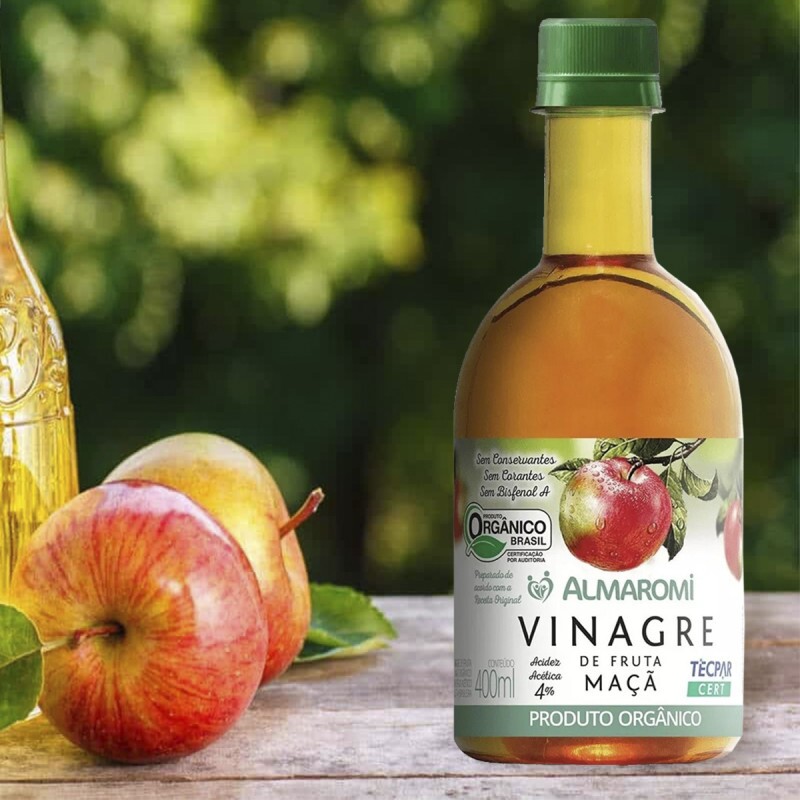 Vinagre De Maçã Almaromi Orgânico Dafoods 400ml