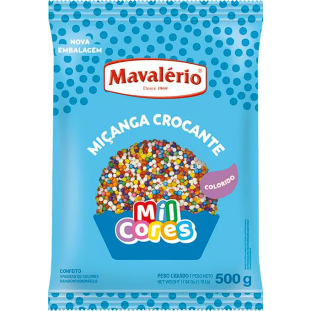 Miçanga Crocante Colorido Mavalério 500g
