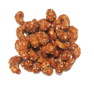 Castanha de Caju Caramelizada  com Gergelim