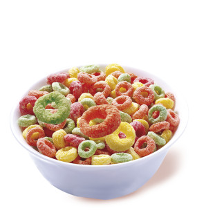 Corn Fruit Rings Cereal Matinal