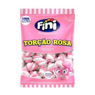 Fini Marshmallows Torção Rosa 250g