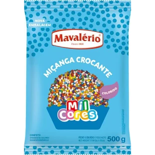 Miçanga Crocante Colorido Mavalério 500g