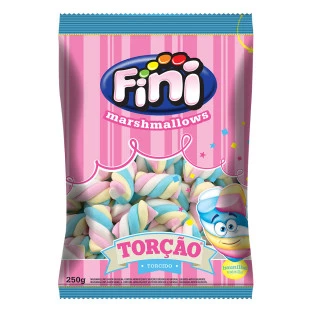 Fini Marshmallows Torção Coloridos 250g