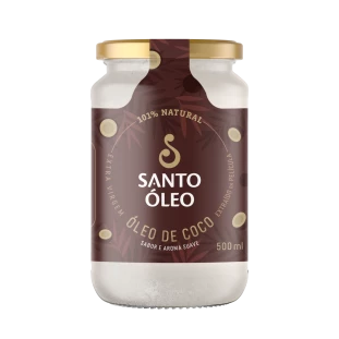 Óleo de Coco Santo Óleo Extra Virgem Película 500ml